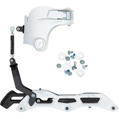 Marco de Patines en Línea Elite Cast Syncro 110-270 Tri - Plateado Marco de Patines en Línea Elite Cast Syncro 110-270 Tri - Plateado