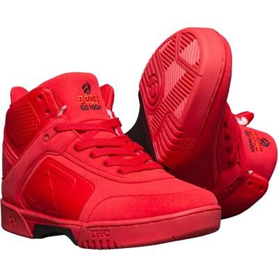 Epic Grindshoes Lava Rouge/Blanc Propre Bottes de ligne hautes - Inline Skates - Publicité Epic Grindshoes Lava Rouge/Blanc Propre Bottes de ligne hautes - Inline Skates - Publicité