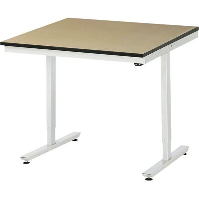 RAU Höhenverstellbarer Arbeitstisch - Stahl, MDF, 150kg RAU Höhenverstellbarer Arbeitstisch - Stahl, MDF, 150kg