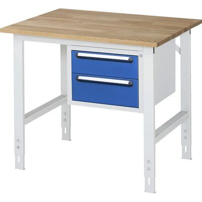 Kaiserkraft Arbeitstisch - Höhenverstellbarer Stahlrahmen, Holztisch Kaiserkraft Arbeitstisch - Höhenverstellbarer Stahlrahmen, Holztisch