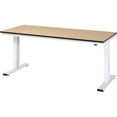 Table de travail électrique RAU - 300kg - MDF - Gris RAL 7035 - Publicité Table de travail électrique RAU - 300kg - MDF - Gris RAL 7035 - Publicité
