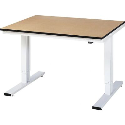 RAU Mesa de trabalho elétrica ajustável - Aço MDF 720-1120mm RAU Mesa de trabalho elétrica ajustável - Aço MDF 720-1120mm