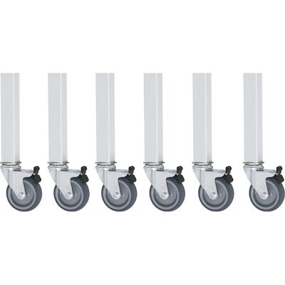 Rodízios RAU para mesa básica/expansão - 6 rodas, 80mm Rodízios RAU para mesa básica/expansão - 6 rodas, 80mm