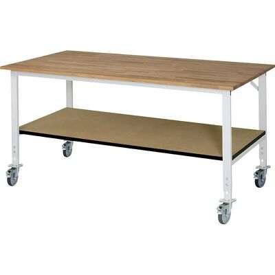 Mesa de trabalho RAU com superfície de faia - Ajustável em altura Mesa de trabalho RAU com superfície de faia - Ajustável em altura