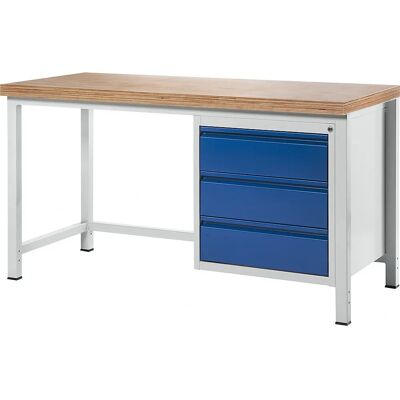 RAU Bancada de trabalho 1500mm azul genciana - Bancada de trabalho RAU Bancada de trabalho 1500mm azul genciana - Bancada de trabalho