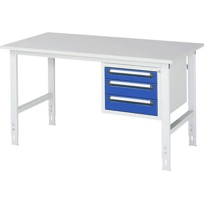 Table de travail réglable avec caisson à tiroirs - KaiserKraft - Publicité Table de travail réglable avec caisson à tiroirs - KaiserKraft - Publicité