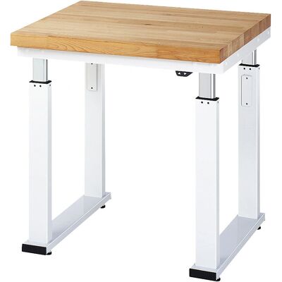 Mesa de trabalho ajustável RAU - Fagão, 600kg, Elevação elétrica Mesa de trabalho ajustável RAU - Fagão, 600kg, Elevação elétrica