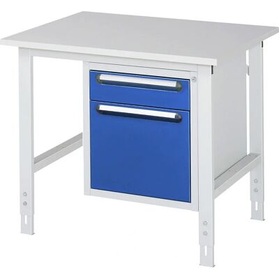 kaiserkraft Arbeitstisch mit Schubladen - 120, 360 mm, Grau kaiserkraft Arbeitstisch mit Schubladen - 120, 360 mm, Grau