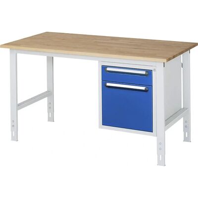 Kaiserkraft Arbeitstisch mit Schubladenschrank - 1500x800mm Kaiserkraft Arbeitstisch mit Schubladenschrank - 1500x800mm