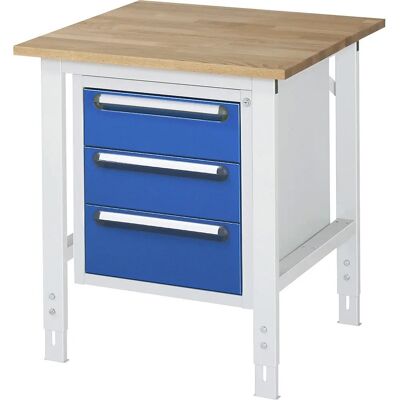 Kaiserkraft Table de Travail - Hauteur Réglable, Cadre en Acier, Tiroir Verrouillable - Publicité Kaiserkraft Table de Travail - Hauteur Réglable, Cadre en Acier, Tiroir Verrouillable - Publicité