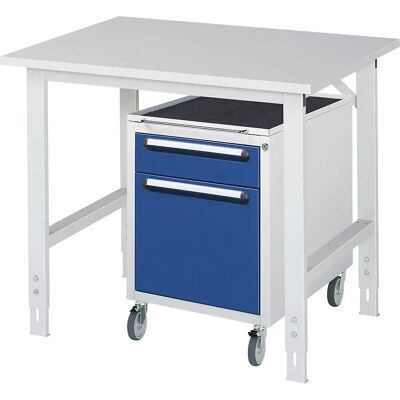 Kaiserkraft Arbeitstisch mit Schubladenschrank - Höhenverstellbar Kaiserkraft Arbeitstisch mit Schubladenschrank - Höhenverstellbar