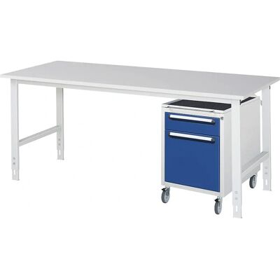 kaiserkraft Arbeitstisch mit Schubladenschrank – Höhenverstellbar kaiserkraft Arbeitstisch mit Schubladenschrank – Höhenverstellbar