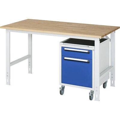 kaiserkraft Arbeitstisch mit Schubladenschrank - Höhenverstellbar kaiserkraft Arbeitstisch mit Schubladenschrank - Höhenverstellbar