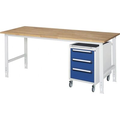 Kaiserkraft Arbeitstisch mit Schubladenschrank - Höhenverstellbar Kaiserkraft Arbeitstisch mit Schubladenschrank - Höhenverstellbar