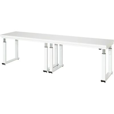 RAU Mesa de trabalho ajustável - Altura 740-1140mm, Laminado duro RAU Mesa de trabalho ajustável - Altura 740-1140mm, Laminado duro