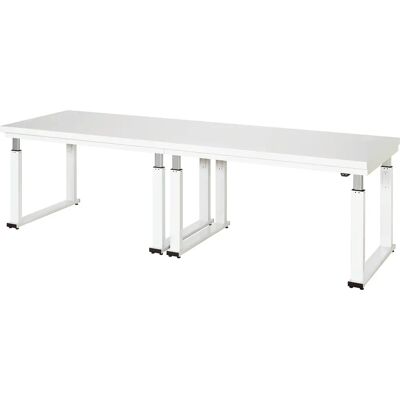 RAU Höhenverstellbarer Arbeitstisch - 740-1140mm, Hellgrau RAL 7035 RAU Höhenverstellbarer Arbeitstisch - 740-1140mm, Hellgrau RAL 7035
