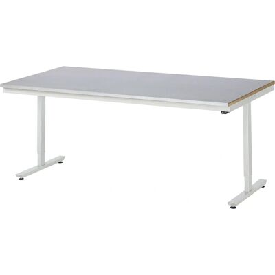 Mesa de trabalho ajustável em altura - Aço inox, 720-1120mm Mesa de trabalho ajustável em altura - Aço inox, 720-1120mm