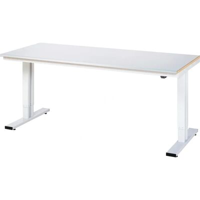 Mesa de trabalho ajustável em altura - Aço inoxidável - 300kg Mesa de trabalho ajustável em altura - Aço inoxidável - 300kg