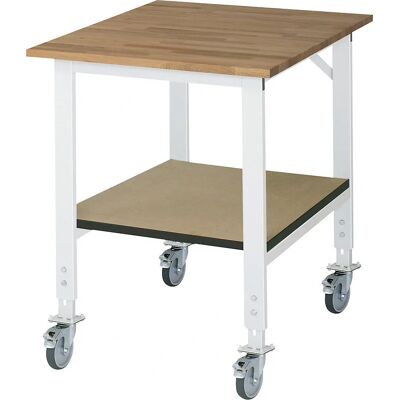 Table de travail RAU avec étagère - Réglable en hauteur - Publicité Table de travail RAU avec étagère - Réglable en hauteur - Publicité