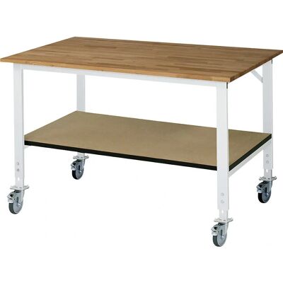 Table de travail avec étagère - Hêtre massif - 1500x1000mm - Publicité Table de travail avec étagère - Hêtre massif - 1500x1000mm - Publicité