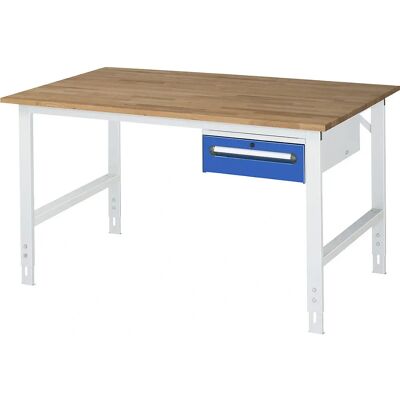 Table de travail en bois de hêtre avec tiroir - Mobilier de bureau - Publicité Table de travail en bois de hêtre avec tiroir - Mobilier de bureau - Publicité