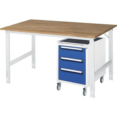 Bureau de travail avec tiroirs Kaiserkraft - Réglable en hauteur - Publicité Bureau de travail avec tiroirs Kaiserkraft - Réglable en hauteur - Publicité