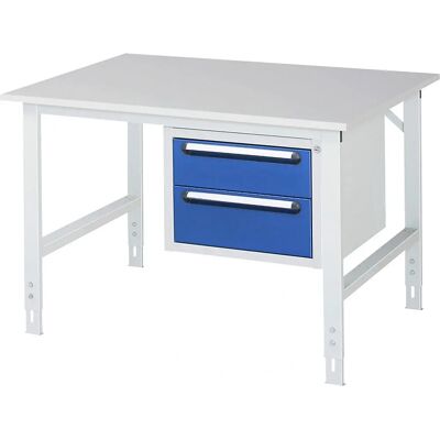 kaiserkraft Höhenverstellbarer Arbeitstisch mit Schubladen - 1250x1000mm kaiserkraft Höhenverstellbarer Arbeitstisch mit Schubladen - 1250x1000mm