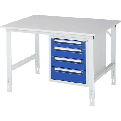 KaiserKraft Arbeitstisch mit Schubladenschrank - 1250x1000mm KaiserKraft Arbeitstisch mit Schubladenschrank - 1250x1000mm