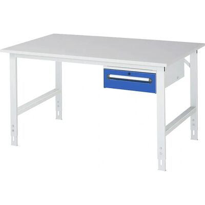 Table de travail Kaiserkraft avec tiroir - Hauteur réglable - Publicité Table de travail Kaiserkraft avec tiroir - Hauteur réglable - Publicité