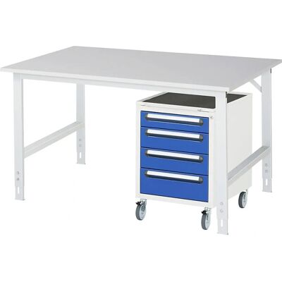 kaiserkraft Arbeitstisch mit Schubladenschrank - Höhenverstellbar kaiserkraft Arbeitstisch mit Schubladenschrank - Höhenverstellbar
