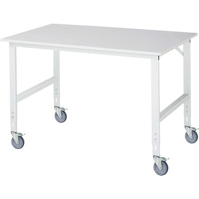 RAU Mesa de trabajo azul claro - 1500x1000mm, altura ajustable RAU Mesa de trabajo azul claro - 1500x1000mm, altura ajustable