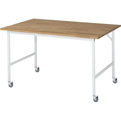 Kaiserkraft Mobischer Arbeitstisch - 1500x1000x900mm, Stahlrahmen, Holzplatte Kaiserkraft Mobischer Arbeitstisch - 1500x1000x900mm, Stahlrahmen, Holzplatte