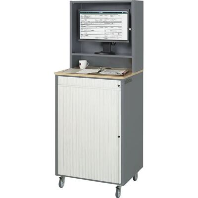 RAU Stahl-Computertisch - Verstellbar, Mobil, für Monitore RAU Stahl-Computertisch - Verstellbar, Mobil, für Monitore