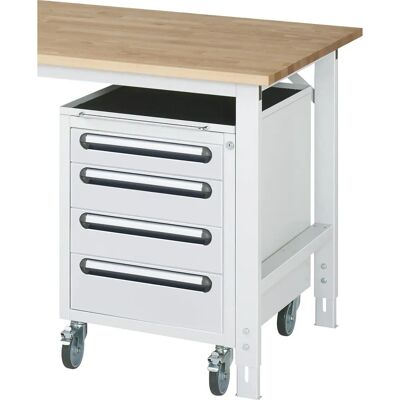 RAU Hellgrauer Mobile Lagerungsschrank - 690 x 490 x 600 mm RAU Hellgrauer Mobile Lagerungsschrank - 690 x 490 x 600 mm