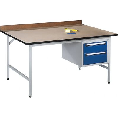 RAU Höhenverstellbarer Arbeitstisch - Stahlblech-Deckel - 800-850mm - Hellgrau RAU Höhenverstellbarer Arbeitstisch - Stahlblech-Deckel - 800-850mm - Hellgrau