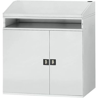 RAU Banco de Trabajo Industrial - Compartimento Abierto, 1100mm, Gris Claro RAU Banco de Trabajo Industrial - Compartimento Abierto, 1100mm, Gris Claro
