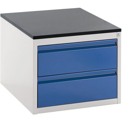 RAU Hellgrau / Cyanblauwe Schubladenschrank - Starke Stahlkonstruktion, 460mm RAU Hellgrau / Cyanblauwe Schubladenschrank - Starke Stahlkonstruktion, 460mm