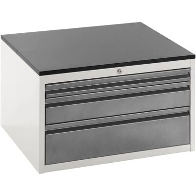 Gabinete con cajones - Acero, Gris claro / Antracita, 460 mm Gabinete con cajones - Acero, Gris claro / Antracita, 460 mm
