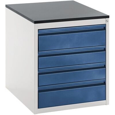 RAU Gabinete de almacenamiento gris claro / azul genciana - Cajón, 640mm RAU Gabinete de almacenamiento gris claro / azul genciana - Cajón, 640mm