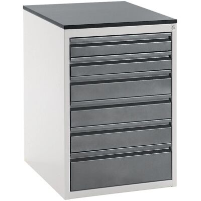 RAU Hellgrau / Anthrazit Metallic Aufbewahrungsschrank - 820mm Höhe RAU Hellgrau / Anthrazit Metallic Aufbewahrungsschrank - 820mm Höhe