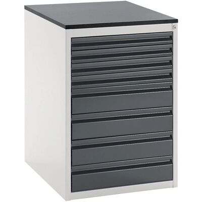 RAU Lichtgrau / Anthrazit Metall Schrank - 820mm Höhe RAU Lichtgrau / Anthrazit Metall Schrank - 820mm Höhe