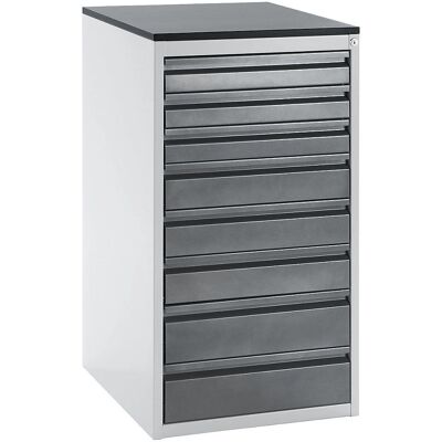 RAU Aktenregal mit Schubladen - Höhe 1030mm, Hellgrau / Anthrazit RAU Aktenregal mit Schubladen - Höhe 1030mm, Hellgrau / Anthrazit