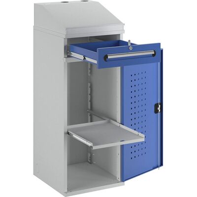 RAU Escritorio industrial de pie - Estación de trabajo con cajón RAU Escritorio industrial de pie - Estación de trabajo con cajón