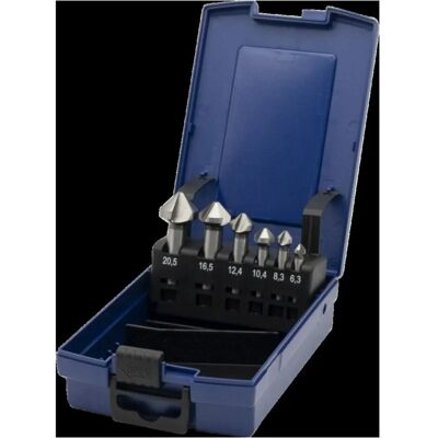 PTG Modell D335C Kegelsenker-Set - 6 Größen für Metall PTG Modell D335C Kegelsenker-Set - 6 Größen für Metall