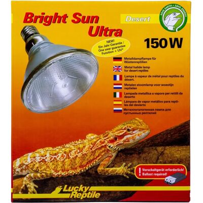 Lucky Reptile Bright Sun ULTRA Desert 150 W - UVB-lampa Lucky Reptile Bright Sun ULTRA Desert 150 W - UVB-lampa