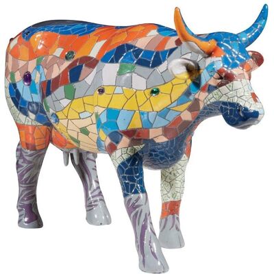 Cow Parade Barcelone Grande - Figurine de vache - Cadeau artistique - Publicité Cow Parade Barcelone Grande - Figurine de vache - Cadeau artistique - Publicité