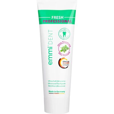 Dentifrice Ultrasonique Emmi - Frais - Gencives Sensibles - Nettoyage Profond - Publicité Dentifrice Ultrasonique Emmi - Frais - Gencives Sensibles - Nettoyage Profond - Publicité