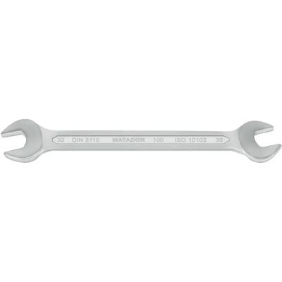 Matador Open-end Wrench - 15° Bent Head - Chrome Vanadium Steel - DIN 3110 Matador Open-end Wrench - 15° Bent Head - Chrome Vanadium Steel - DIN 3110