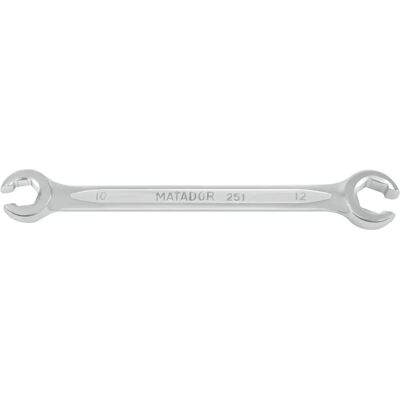 MATADOR MAT 0251 1012 - Llave - Abierta, Acero cromo-vanadio, DIN 3118, SW 10/12, Cabezales a 15° MATADOR MAT 0251 1012 - Llave - Abierta, Acero cromo-vanadio, DIN 3118, SW 10/12, Cabezales a 15°