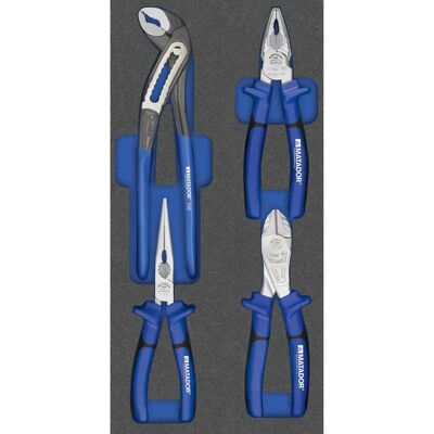 MATADOR MAT 8164 1500 - Tangen set met 4 soorten MATADOR MAT 8164 1500 - Tangen set met 4 soorten